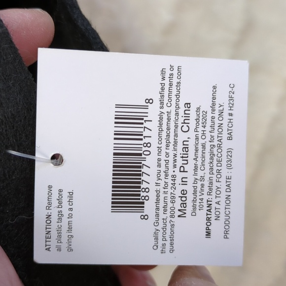 Black Cat Felt Halloween Treat Bucket, NWT - Picture 3 of 5